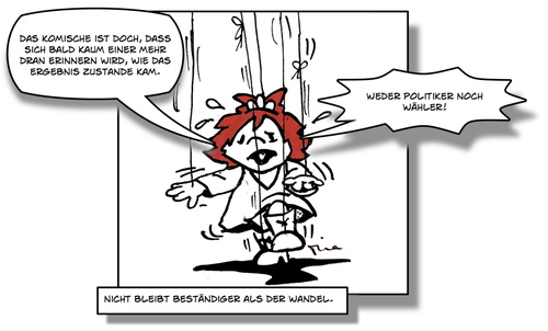 Cartoon: Queenies kleine Welt (medium) by Queenie tagged election,wahl,germany,deutschland,nrw