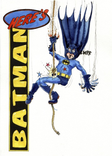 Cartoon: Here is BATMAN (medium) by jean gouders cartoons tagged batman,supperheros,jean,gouders,batman,superheld,held,helden,comic