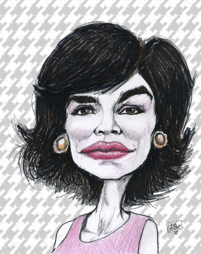 Cartoon: Icon lady  Jacky O (medium) by jean gouders cartoons tagged jacky,jacqueline,kennedy,onassis,jean,gouders,karikatur,jacky o,kennedy,jacky