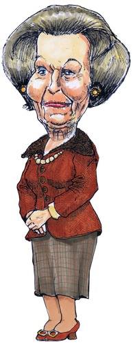 Cartoon: Queen Beatrix of the Netherlands (medium) by jean gouders cartoons tagged queen,beatrix,of,the,netherlands,jean,gouders,holland,royal,queen beatrix,niederlande,holland,karikatur,karikaturen,queen,beatrix