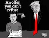 Cartoon: An offer you cannot refuse (small) by jean gouders cartoons tagged trump,zelensky,minerals,deal