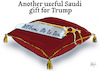 Cartoon: Another useful Saudi gift for Tr (small) by jean gouders cartoons tagged trump,saudi,gift,corruption
