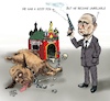 Cartoon: Good dog (small) by jean gouders cartoons tagged putin,prigozjin,uprise,killed