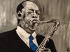 Cartoon: saxofonist (small) by cornagel tagged sax