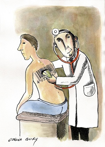 Cartoon: Doctors and patients 01 (medium) by Otilia Bors tagged otilia,bors
