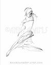 Cartoon: 008 female figure sketch (small) by AnnAdams tagged nude,figure,sketch,art,artwork,drawing,pencil,ann,adams,beautiful