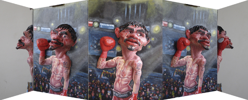 Cartoon: Manny Pacquiao Panoramic (medium) by lloyy tagged manny,pacquiao,pacman,the,destroyer,philipine,boxer,famous,people