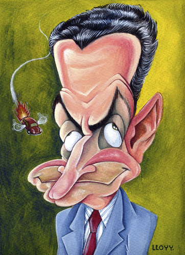 Cartoon: Nicolas Sarkozy (medium) by lloyy tagged politics,presidents,francia,famous