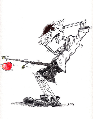 Cartoon: Pinocho (medium) by lloyy tagged pinocho,humor,love,lies