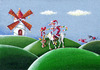 Cartoon: Christmas Quijote (small) by lloyy tagged christmas quijote