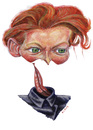 Cartoon: Other version of Tilda Swinton (small) by lloyy tagged actress,oscar,hollywood,famous,people,caricature