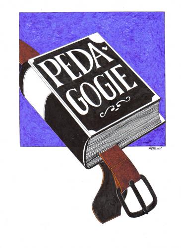 Cartoon: paedagogik (medium) by ruditoons tagged lehrbuch,