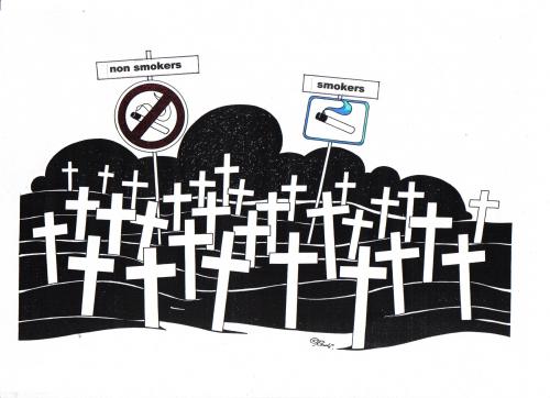 Cartoon: raucher (medium) by ruditoons tagged smoking,