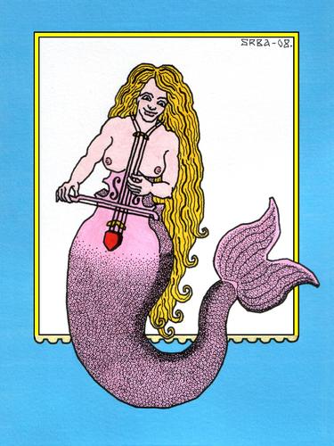 Cartoon: The Little Mermaid (medium) by srba tagged fairy,tales,mermaid,sirens