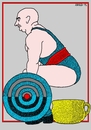 Cartoon: Just in Case (small) by srba tagged weightlifting,olympic,game,sport,pisspot