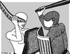 Cartoon: Street Fighting Man (small) by srba tagged revolution street fights bread