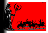 Cartoon: The Devil shepherd (small) by srba tagged devil,shepherd,money,apocalypse,horsemen