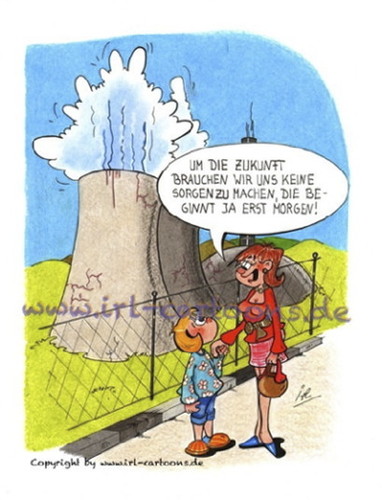 Cartoon: Frau Sorglos...... (medium) by irlcartoons tagged gesundheit,tod,krank,verstrahlt,radioaktiv,katastrophe,fukushima,kernkraftwerk,kinder,zukunft,atomkraftwerk,atomenergie,irlcartoons