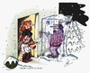 Cartoon: Zu spät (small) by irlcartoons tagged winter,schnee,eis,frost,winternacht,ehepaar,bar,ehealltag,nudelholz,beziehung,eisklotz,erfrieren,tod,irlcartoons