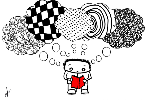Cartoon: Creatividad (medium) by german ferrero tagged creatividad,antruejo,creativo,leer,lectura,libro,book,read,reading