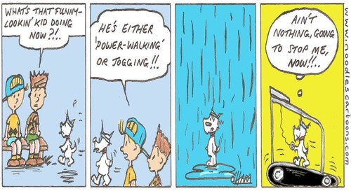 Cartoon: Hamish loves to keep fit!.. (medium) by noodles cartoons tagged hamsh,scotty,dog,exercise,running,cartoon,weather