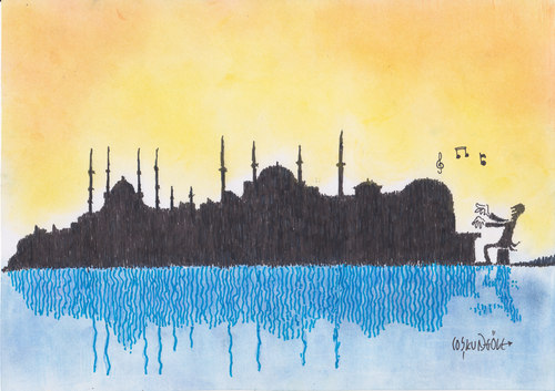 Cartoon: ISTANBUL (medium) by coskungole58 tagged istanbul