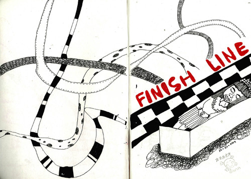 Cartoon: finish line (medium) by nolanolee tagged finish,line