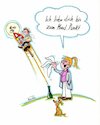 Cartoon: Liebe bis zum Mond... (small) by vauvau tagged paar,abschied,rakete,silvester,neubeginn,liebe,mond
