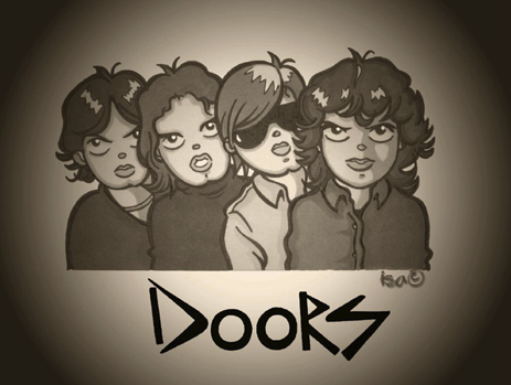 Cartoon: The Doors (medium) by isacomics tagged isacomics,isa,comics,music
