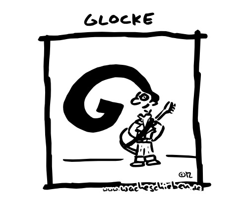 Cartoon: Glocke (medium) by wacheschieben tagged rockabilly,elvis,locke,glocke