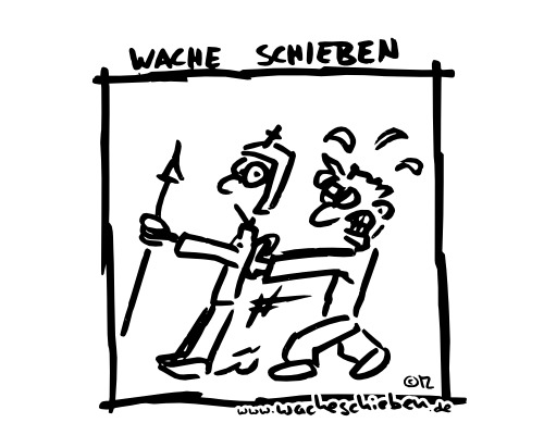 Cartoon: Wache schieben (medium) by wacheschieben tagged wache,schieben