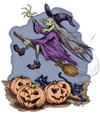 Cartoon: Happy Halloween (small) by thopman tagged halloween,scary,pumpkin,witch,ghost,house,haunted