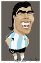 Cartoon: Carlos Tevez (small) by Bravemaina tagged carlos,tevez,argentine,soccer,football