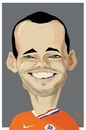 Cartoon: Wesley Sneijder (small) by Bravemaina tagged wesley sneijder netherlands holland soccer football dutch
