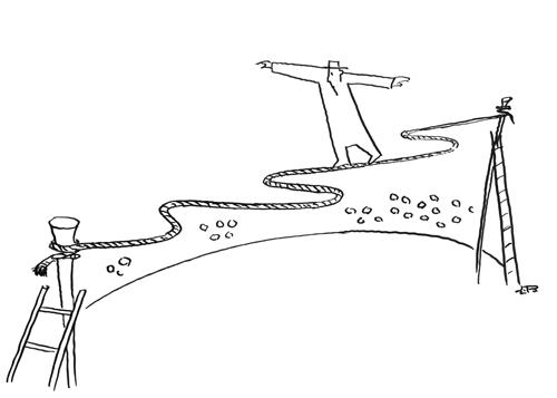 Cartoon: Rope Balance (medium) by Mihail tagged rope,balance