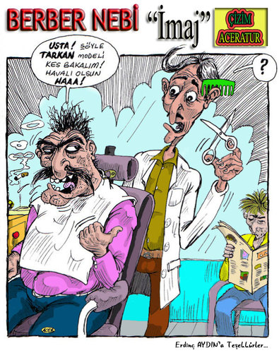 Cartoon: barber (medium) by aceratur tagged barber