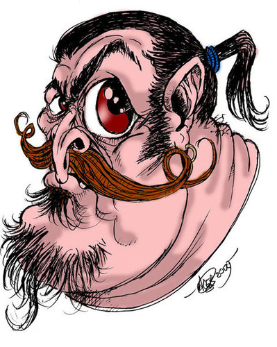 Cartoon: my self caricatur (medium) by aceratur tagged my,self,caricatur