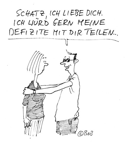 Cartoon: Wahre Liebe (medium) by Christian BOB Born tagged liebe,partnerschaft,beziehung,probleme,liebe,partnerschaft,beziehung,probleme