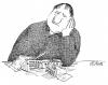 Cartoon: Alles Quark (small) by Christian BOB Born tagged abnehmen,dick,mager,frust,essen