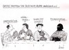 Cartoon: HSV (small) by Christian BOB Born tagged finger,hände,handschuhe,fingernägel,nervosität,selbsthilfe,gruppe,männer,verein,juckreiz,nägelkauen