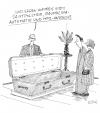 Cartoon: ohne Titel (small) by Christian BOB Born tagged bestattung tod medien rumliegen ewig zeit