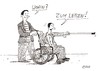 Cartoon: Orientierung (small) by Christian BOB Born tagged behinderung,rollstuhl,leben,betreuung,gesellschaft,inklusion