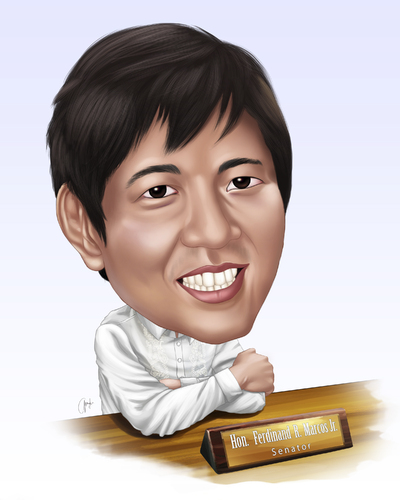 Cartoon: Sen. Bong bong Marcos (medium) by J-ar tagged senator,bong