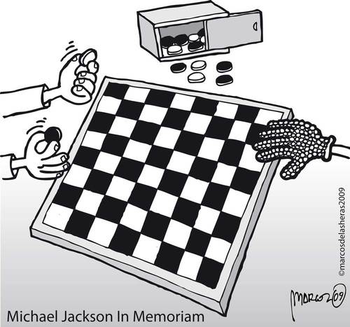 Cartoon: Black or White? (medium) by marcosymolduras tagged jackson,black,white