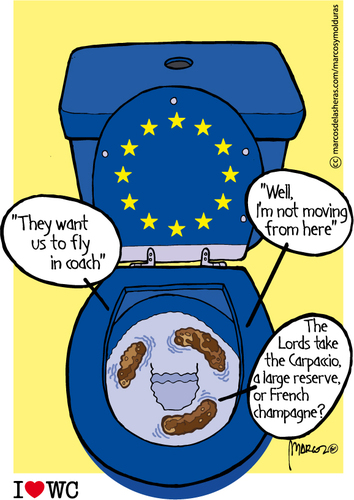 Cartoon: Talks shit MEP (medium) by marcosymolduras tagged meps,parliament,government,european