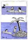 Cartoon: Lost (small) by marcosymolduras tagged island,castaway,lost