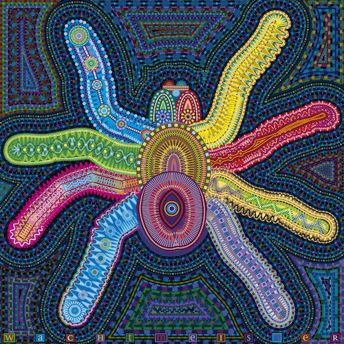 Cartoon: Deep Sea Spider Mosaic 2 (medium) by constable tagged animals,deepsea,spider,colors,mandala,mosaic