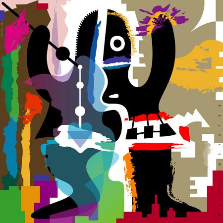 Cartoon: Mumbo Jumbo (medium) by constable tagged figure,creature,black,man,africa,wizard,color,graphic,wachtmeister