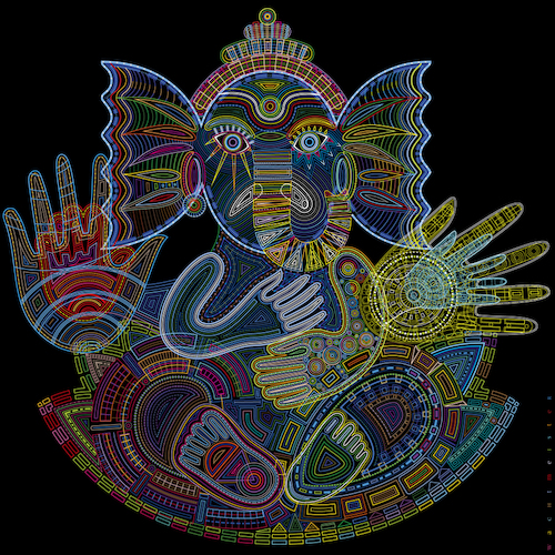 Cartoon: The Spirit Of Ganesha (medium) by constable tagged ganesha,hindu,figures,fantasy,colors,spirit