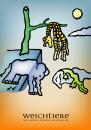 Cartoon: Weichtiere (small) by constable tagged animal,humor,cartoon,fun,elephant,giraffe,crocodile,dali,wachtmeister